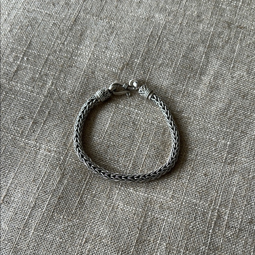 AuraStella Braided Silver Bracelet